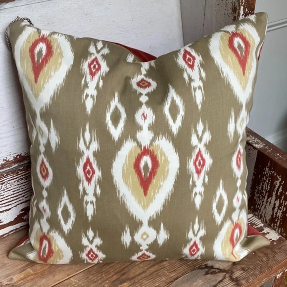 Custom Made Ikat Pillow Cover - Picture 1 of 5